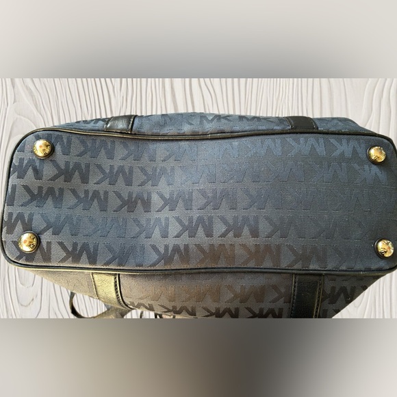 Michael Kors Black Monogram Tote - Picture 3 of 16